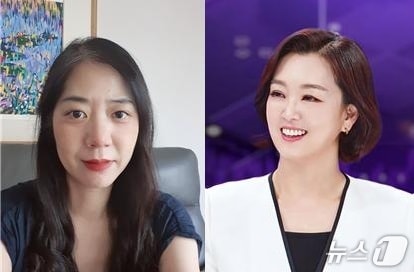 '2025 연세언론인상' 수상자로 선정된 안혜리 중앙일보 논설위원(왼쪽)과 이언주 MBC 앵커. (연세언론인회 제공)