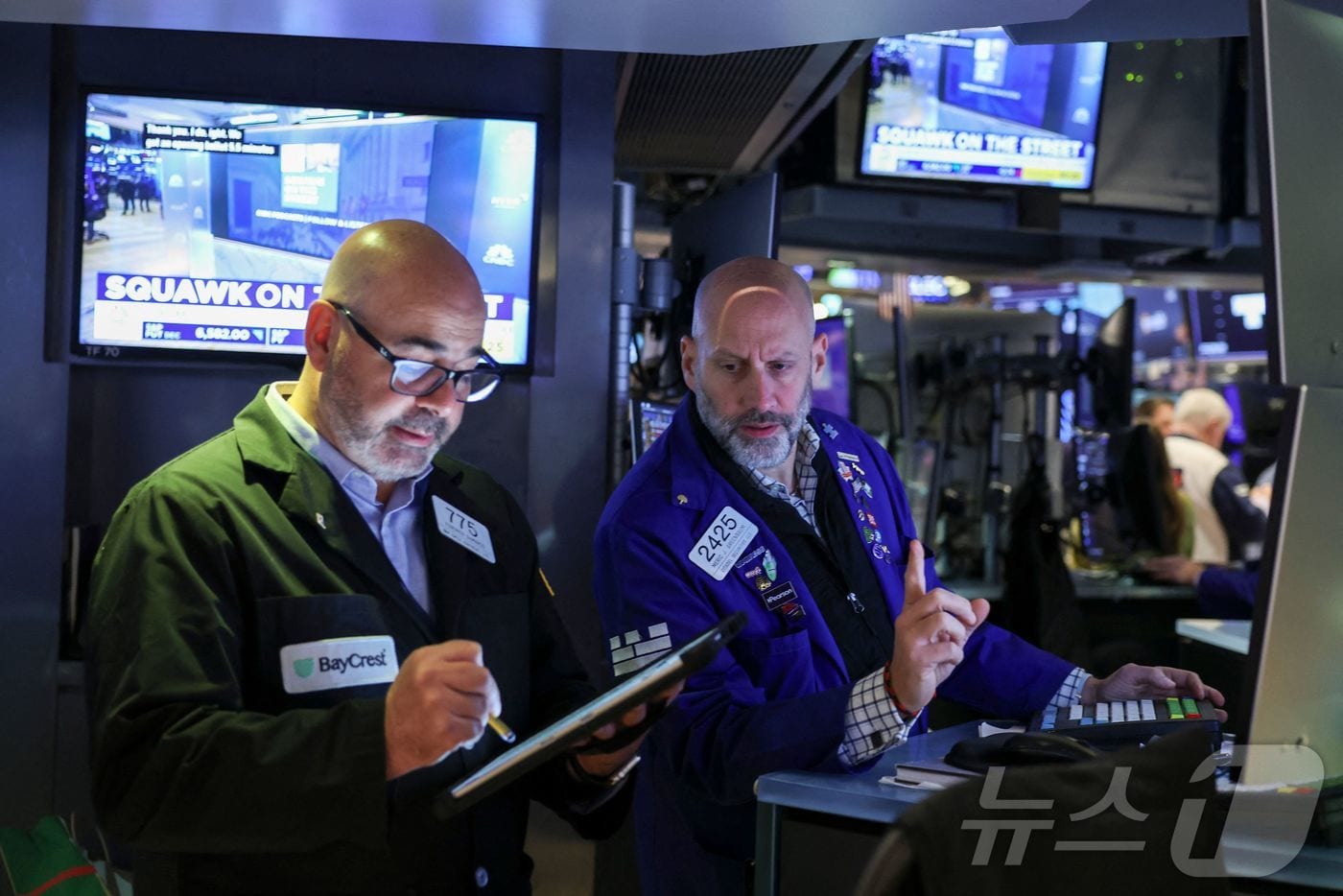 미증시 트레이더들. ⓒ AFP=뉴스1