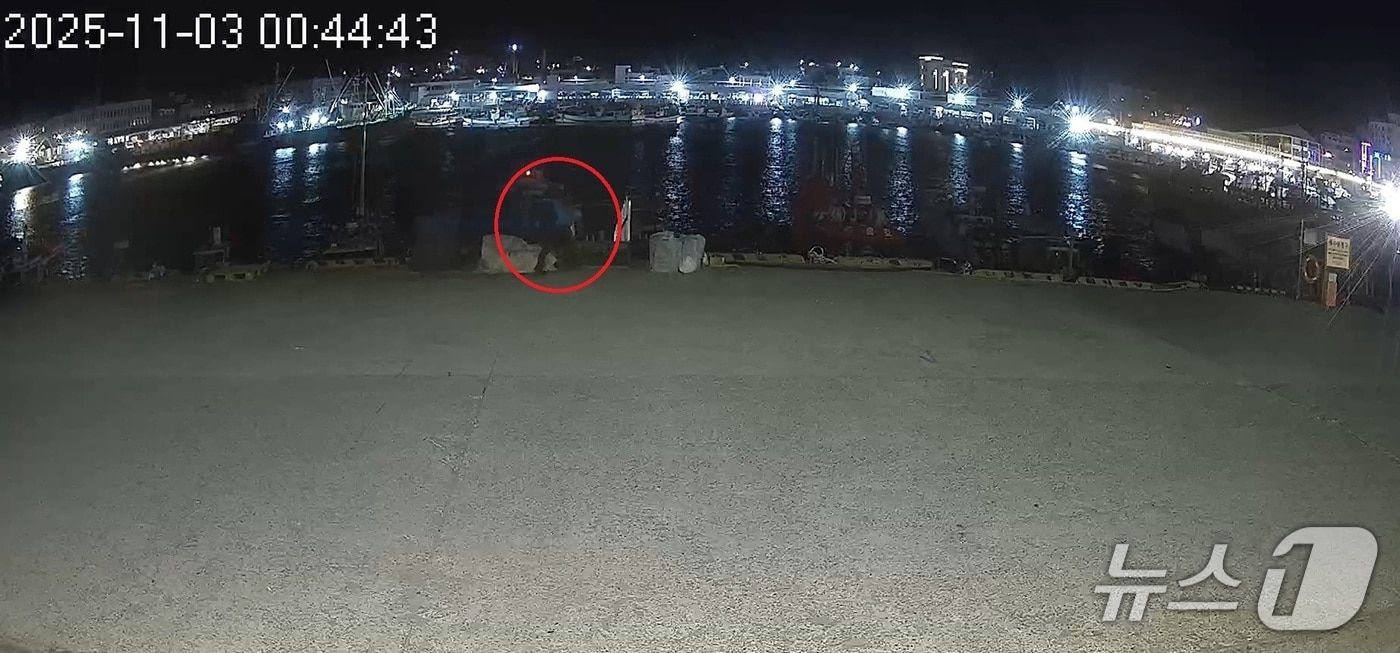 피의자 범행 장면.(사천해경 제공. 재판매 및 DB금지)