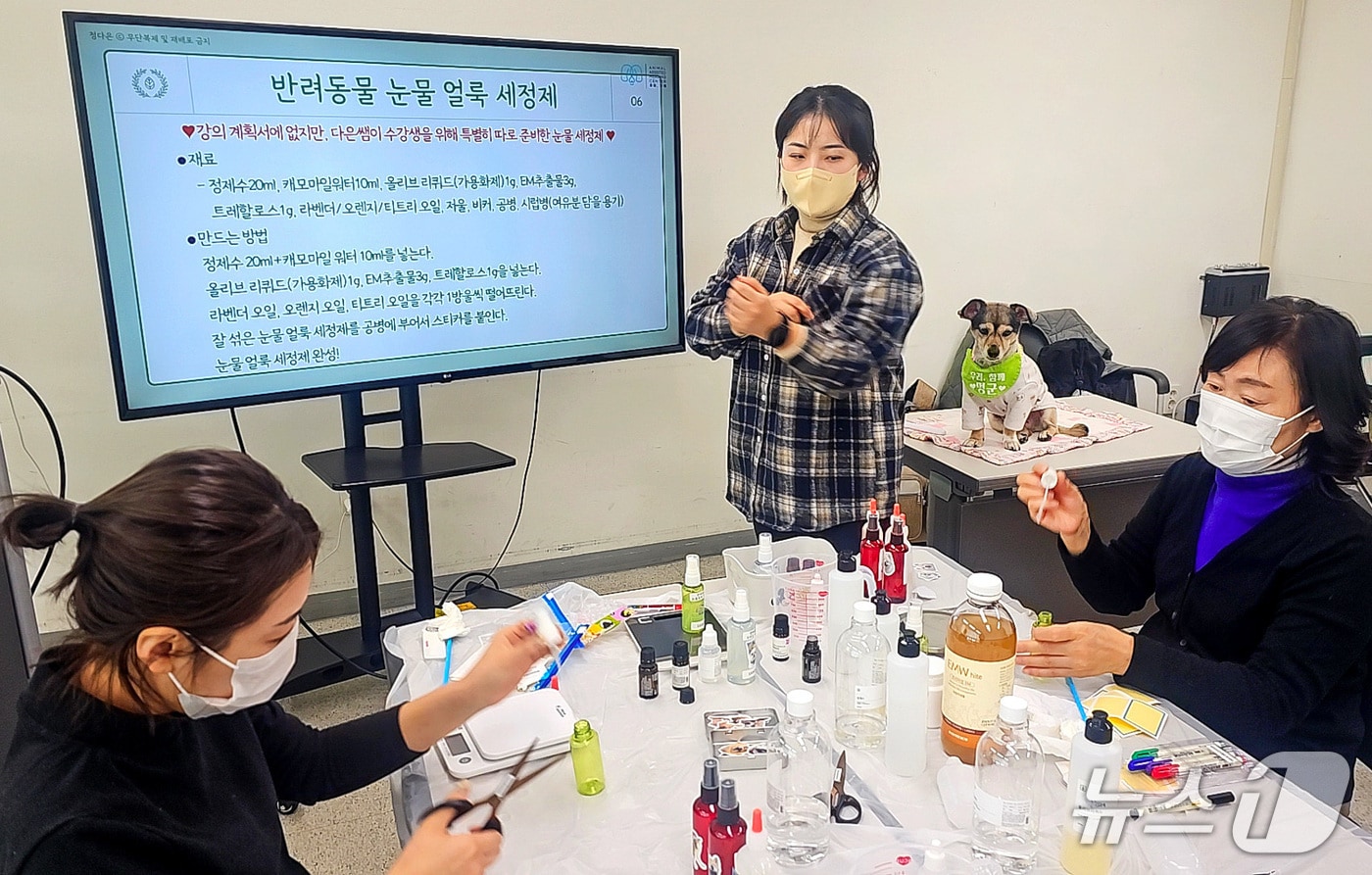 대구보건대 평생교육원과 수성구가 협력해 진행한 ‘도우미견을 활용한 반려인 교육‘ 모습. (대구보건대 제공. 재판매 및 DB금지)