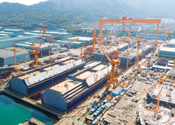  한화오션 거제사업장.(한화오션 제공) 