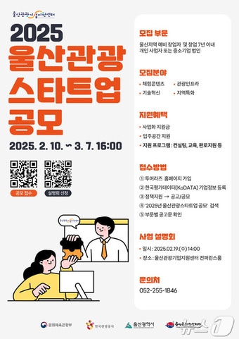 2025 울산관광스타트업 포스터.(울산문화관광재단 제공. 재판매 및 DB금지)