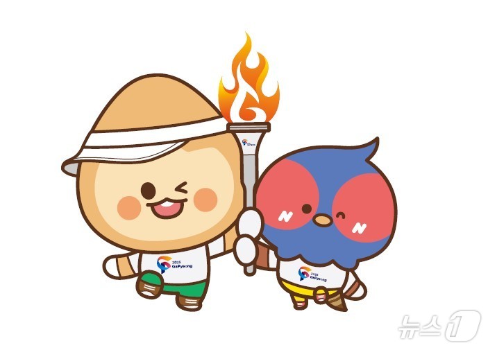 경기도체육대회 마스코트인 가평이와 송송이(경기 가평군 제공. 재판매 및 DB금지)/뉴스1