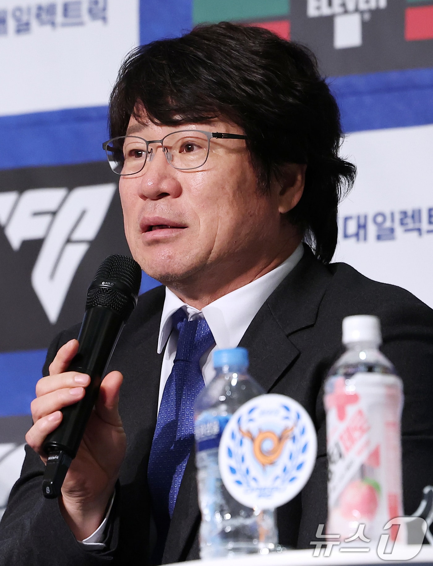 대구FC 박창현 감독이 13일 서울 서대문구 스위스 그랜드 호텔에서 열린 '하나은행 K리그1 2025 개막 미디어데이'에서 출사표를 밝히고 있다. 2025.2.13/뉴스1 ⓒ News1 김성진 기자