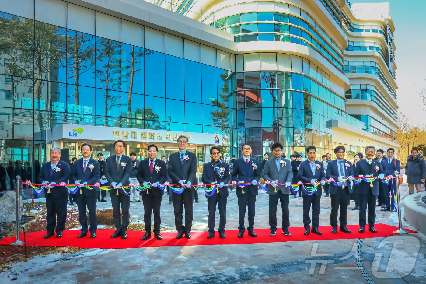 한남대 캠퍼스혁신파크 산학연 혁신 허브동 1호 개소식 모습. (한남대 제공.재판매 및 DB금지)/뉴스1