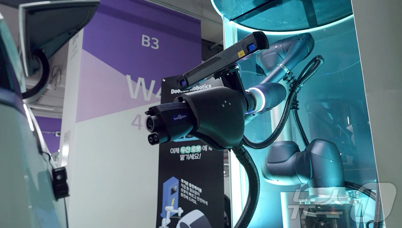 두산로보틱스 전기차 자동충전 솔루션&#40;두산로보틱스 제공&#41;