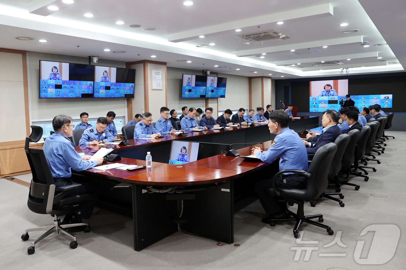 긴급 화상회의 자료사진(해양경찰청 제공. 재판매 및 DB금지) /뉴스1