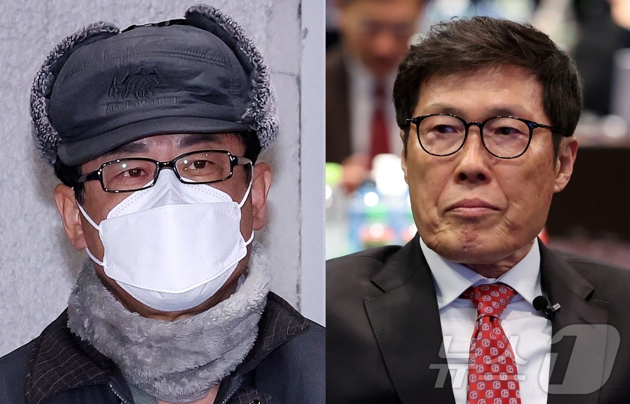 노상원 전 정보사령관(왼쪽), 차범근 전 축구대표팀 감독. ⓒ 뉴스1