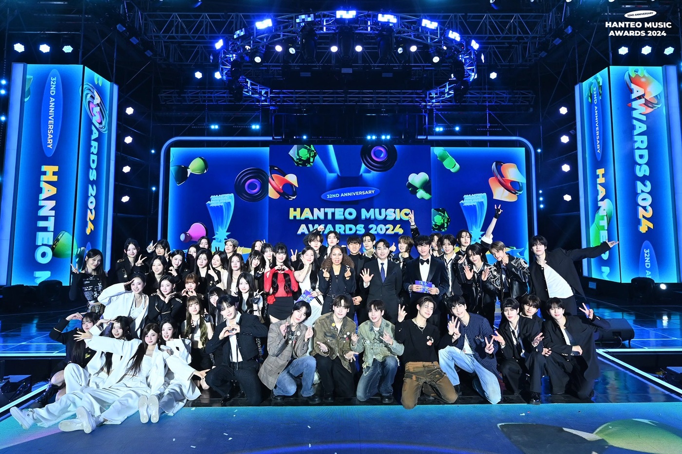 한터뮤직어워즈 단체 사진