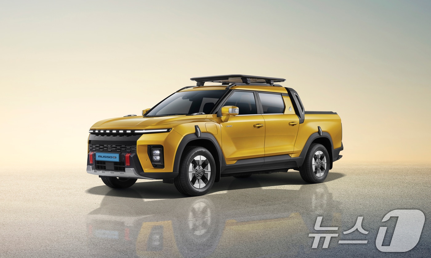 KG모빌리티 전기 픽업트럭 '무쏘EV'