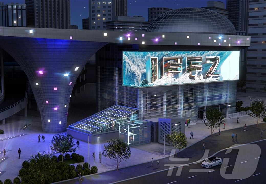 대형전광판 조감도(인천경제청 제공) / 뉴스1