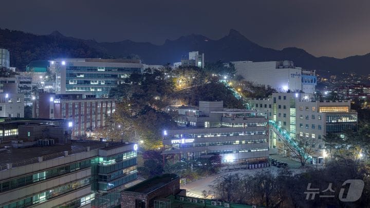 상명대 야간 전경. (상명대 제공)