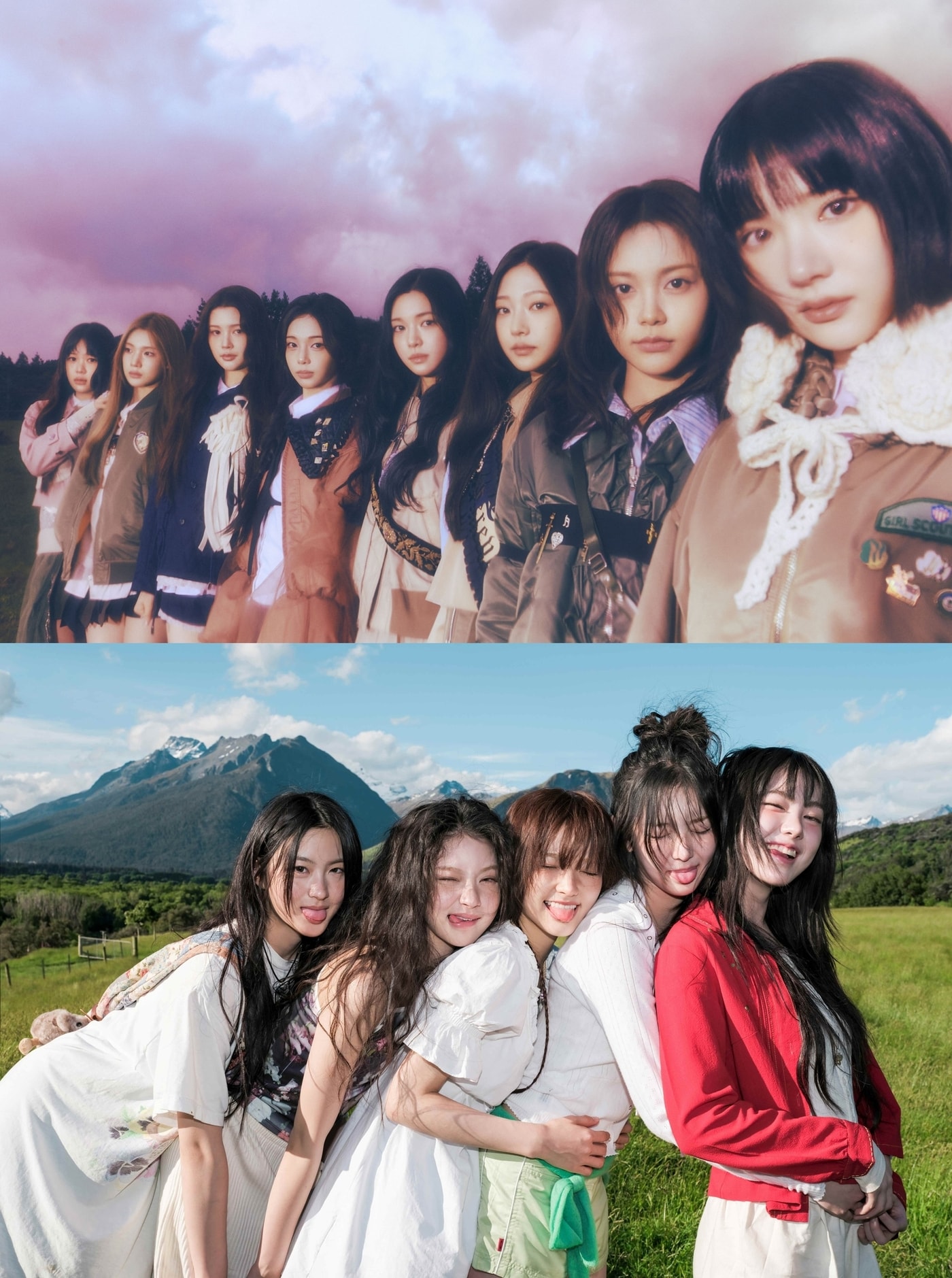 하츠투하츠(위쪽)와 키키(SM엔터테인먼트, 스타쉽엔터테인먼트 제공)