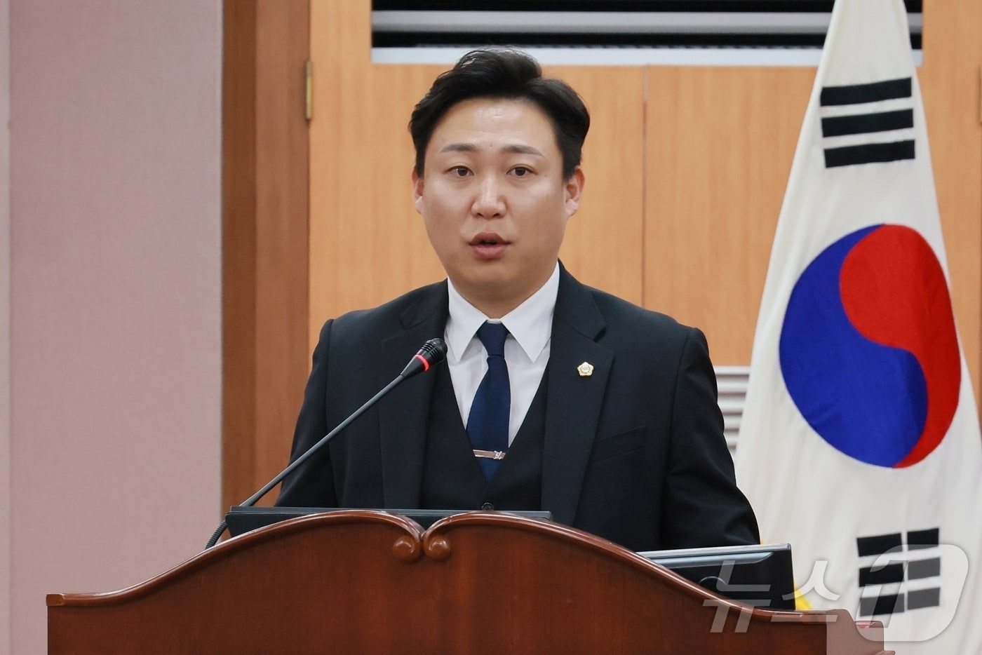 5분 자유발언 하는 연제광 증평군의원/뉴스1