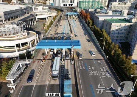 벡스코 요금소 전경(부산시청 제공.재판매 및 DB 금지)