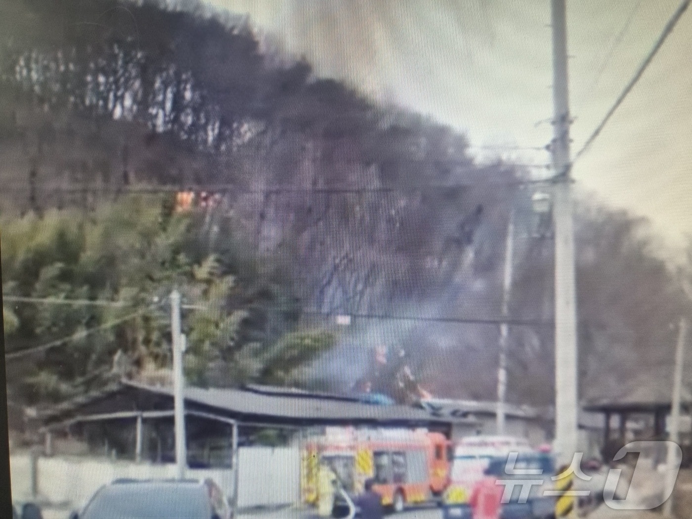 경남 고성군 영오면 산불 현장.(산림청 제공. 재판매 및 DB금지.)