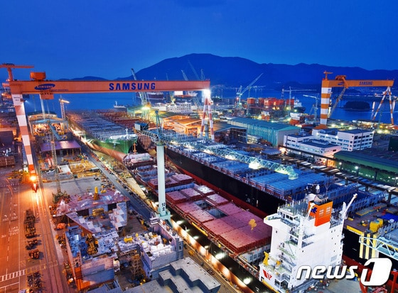 삼성중공업 거제조선소 전경(삼성중공업 제공)    