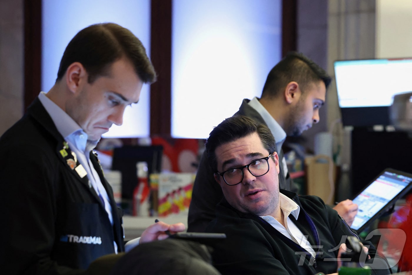 미증시 트레이더들. ⓒ 로이터=뉴스1