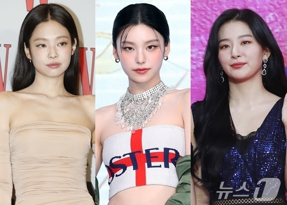 (왼쪽부터) 블랙핑크 제니, 있지 예지, 레드벨벳 슬기 ⓒ 뉴스1 DB