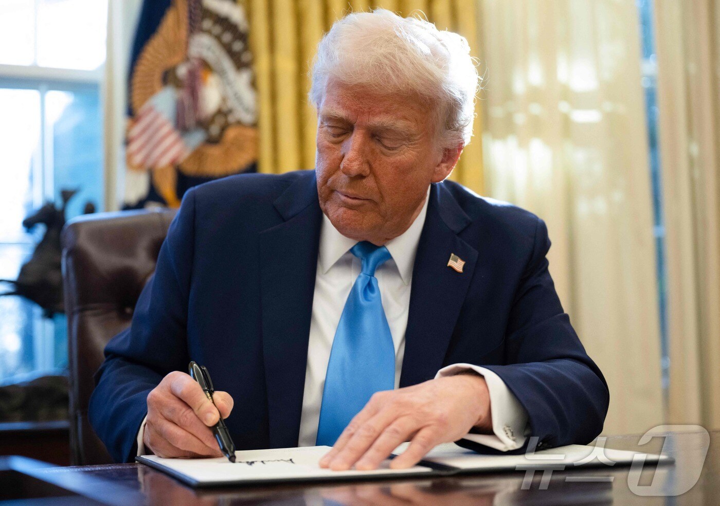 도널드 트럼프 미국 대통령 2025.02.05 ⓒ AFP=뉴스1 ⓒ News1 우동명 기자