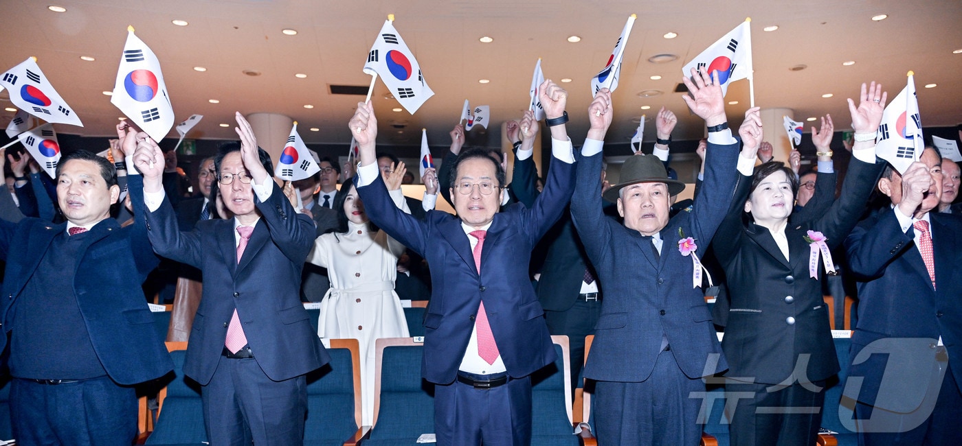 대구시는 1일 독립유공자 등 500여명이 참석한 가운데 삼일절 기념식을 개최했다.(대구시 제공. 재판매 및 DB 금지)