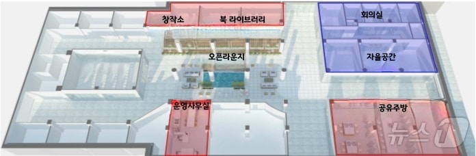 오름라운지 배치도(부산시청 제공. 재판매 및 DB 금지)