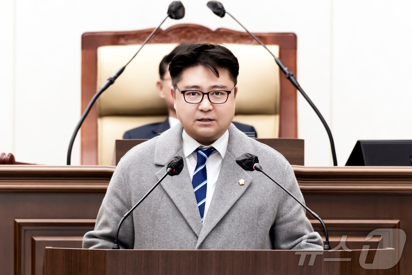 이희성 김포시의원이 5분 발언을 하고 있다.(김포시의회 제공) / 뉴스1