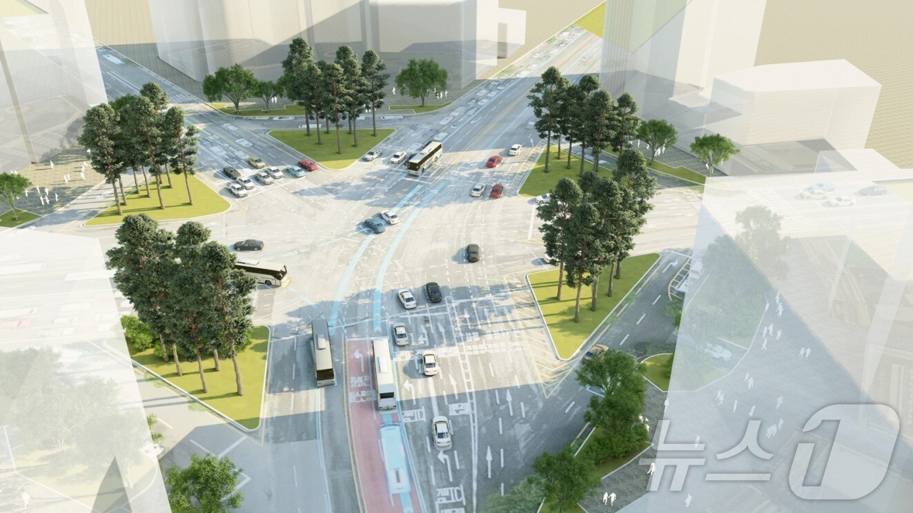 서면교차로 상징정원 조성 조감도(재판매 및 DB 금지)