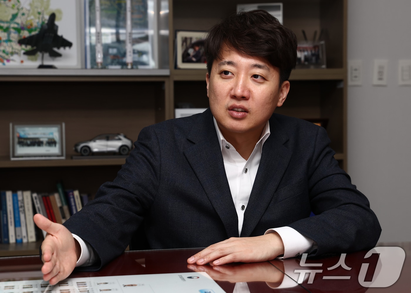 이준석 개혁신당 의원이 12일 서울 여의도 국회에서 뉴스1과 인터뷰를 하고 있다. 2025.3.12/뉴스1 ⓒ News1 김민지 기자