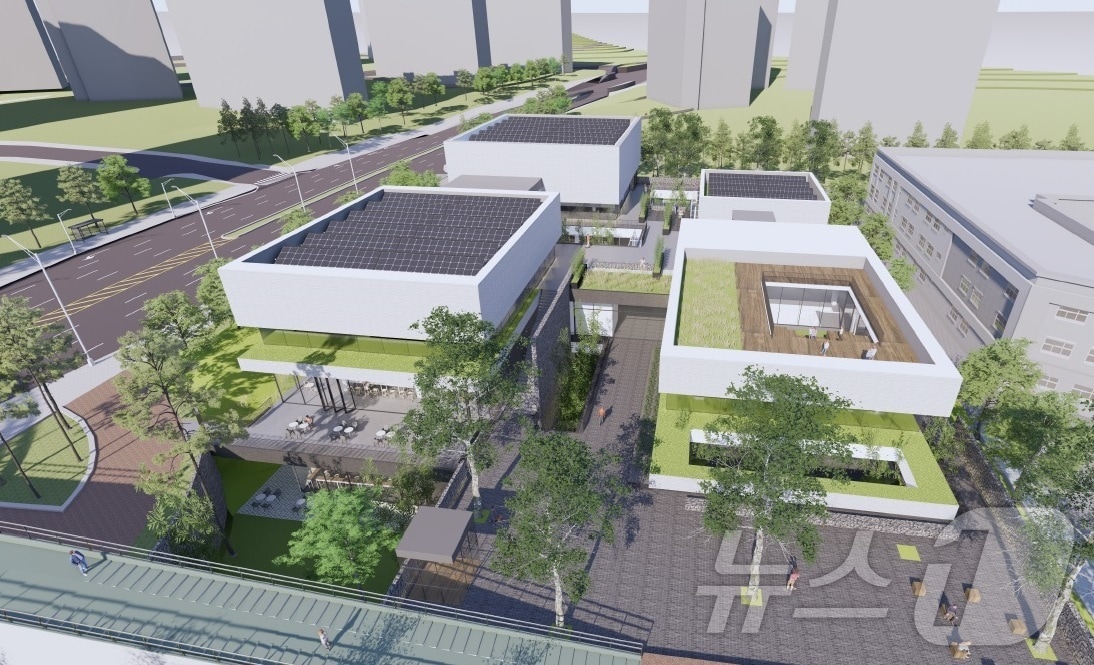 화성중앙도서관 조감도 