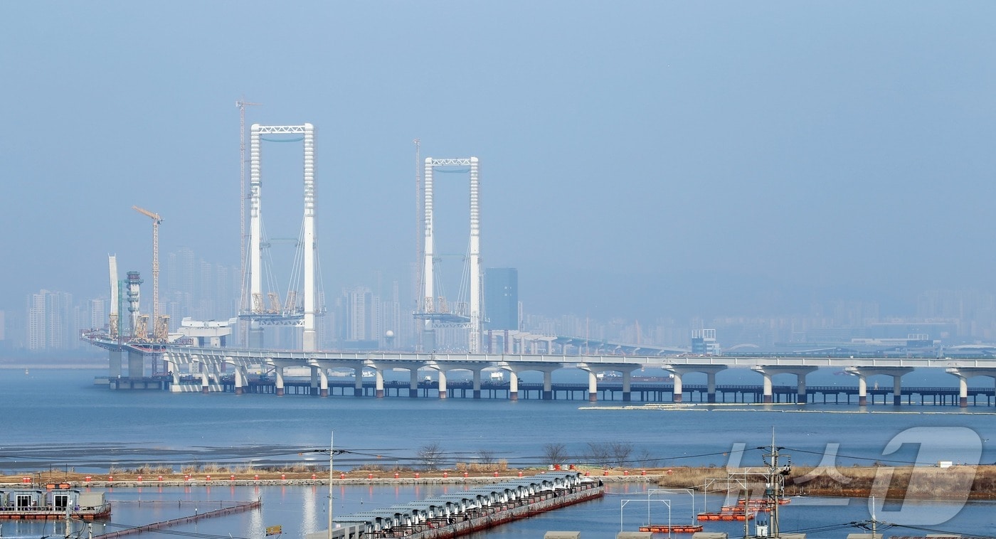 제3연륙교 건설 현장(인천경제자유구역청 제공) / 뉴스1 