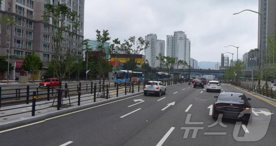 동의대역 BRT 정류장 전경(부산시청 제공. 재판매 및 DB 금지)