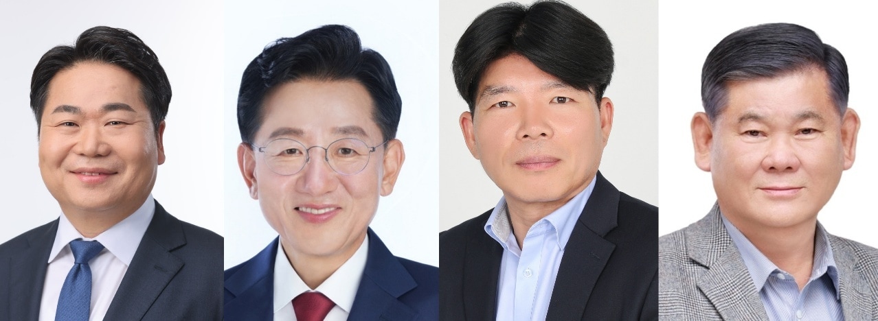 오세현, 전만권, 조덕호, 김광만 후보.(사진 왼쪽부터)