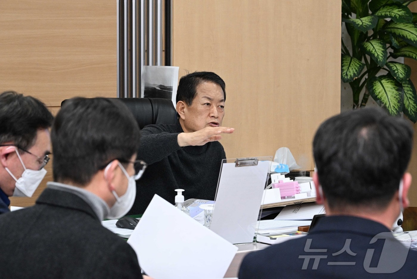 울산 남구가 17일 구청장실에서 옥동 어울림복합센터 건축설계용역 착수보고회를 가졌다.(울산 남구 제공. 재판매 및 DB 금지) /뉴스1