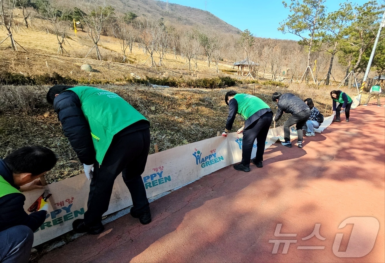 두꺼비 이동 유도펜스(인천 계양구 제공.재판매 및 DB금지)