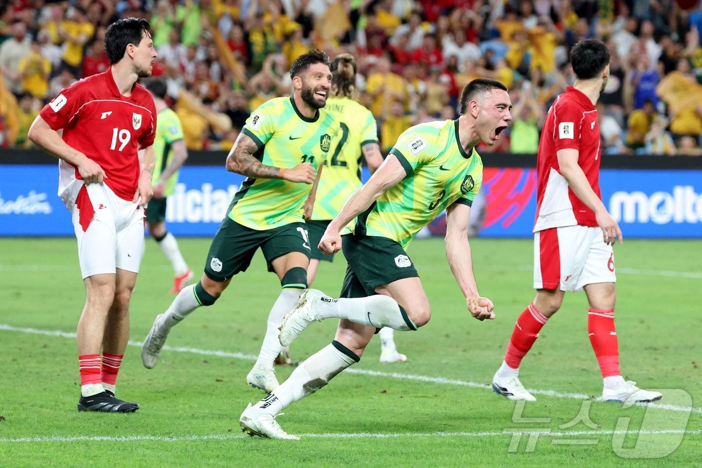 호주가 인도네시아를 5-1로 완파했다. ⓒ AFP=뉴스1