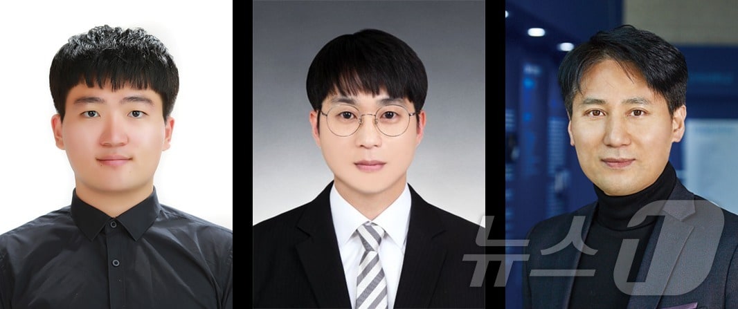 (사진 왼쪽부터)인하대 생명공학과 박범준 박사, 상명대 그린화학공학과 강성민 교수, 인하대 생명공학과 허윤석 교수.(인하대 제공)2025.3.21/뉴스1