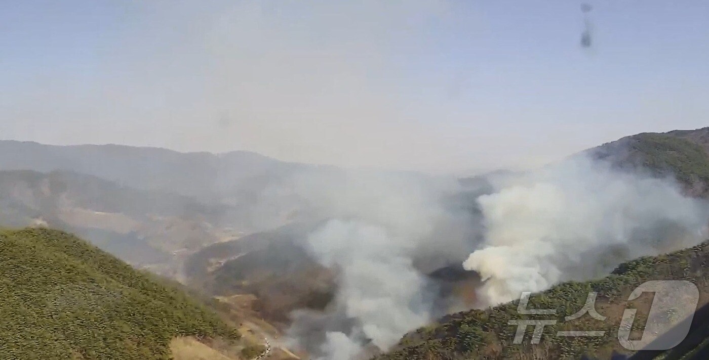 하동 옥종면 산불 현장.(산림청 제공. 재판매 및 DB금지.)