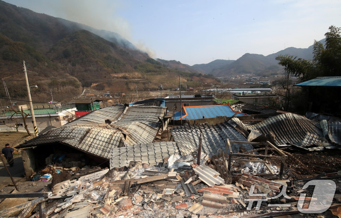 산불로 피해를 입은 민가 자료사진./뉴스1 ⓒ News1 윤일지 기자