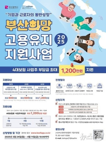 부산 희망 고용유지 지원사업 홍보물&#40;부산시청 제공. 재판매 및 DB 금지&#41;