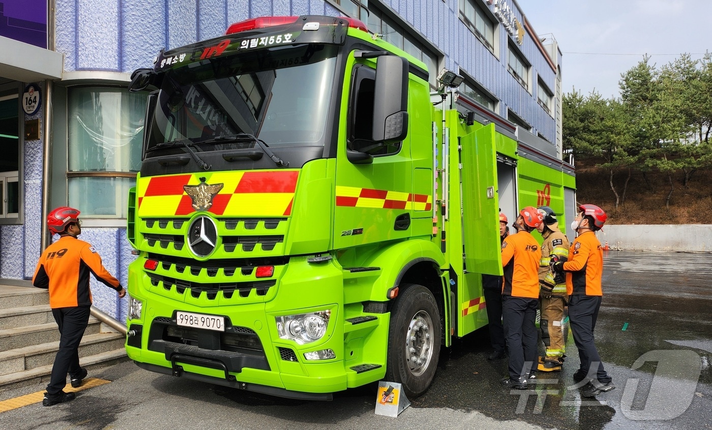 제천소방서 고성능 화학차.(제천소방서 제공. 재배포 및 DB 금지) 