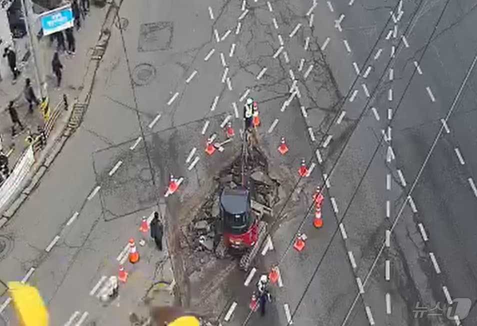 사고현장&#40;도시교통정보센터 CCTV 화면&#41;