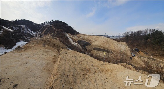 보은군 다목적 종합운동장 조성사업 현장 모습(보은군 제공. 재판매 및 DB금지) /뉴스1