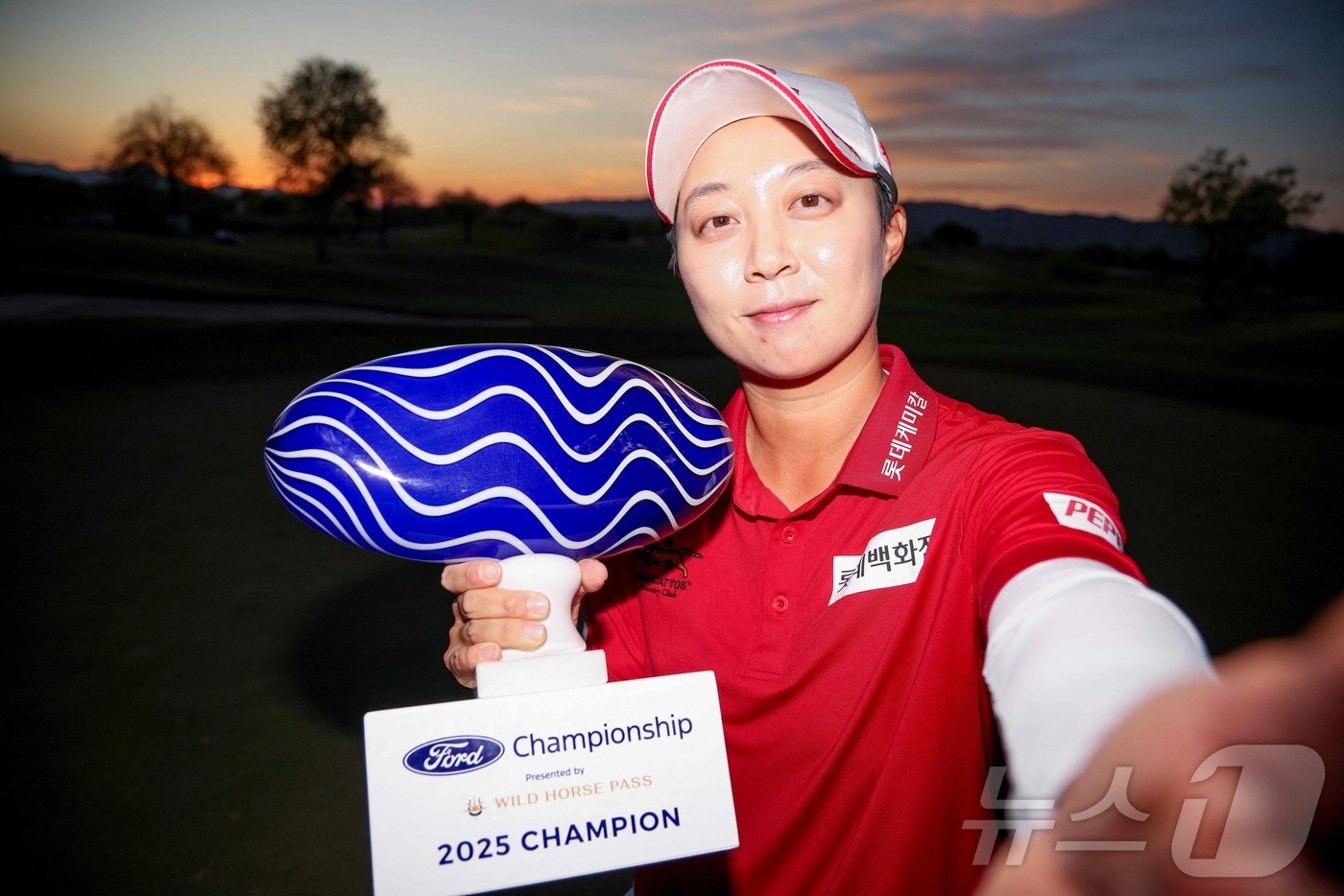 2025 LPGA 투어 포드 챔피언십 우승자 김효주. ⓒ AFP=뉴스1