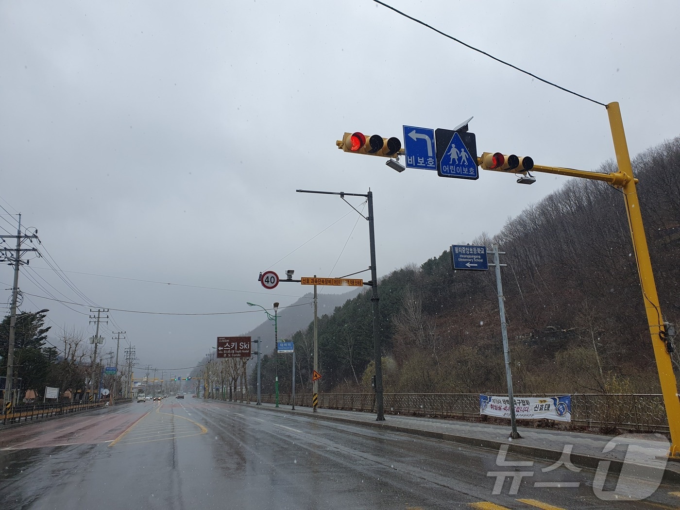 강원 태백시 황지중앙초 앞 신호기 자료 사진. (태백시 제공. 재판매 및 DB금지) 2025.3.31/뉴스1