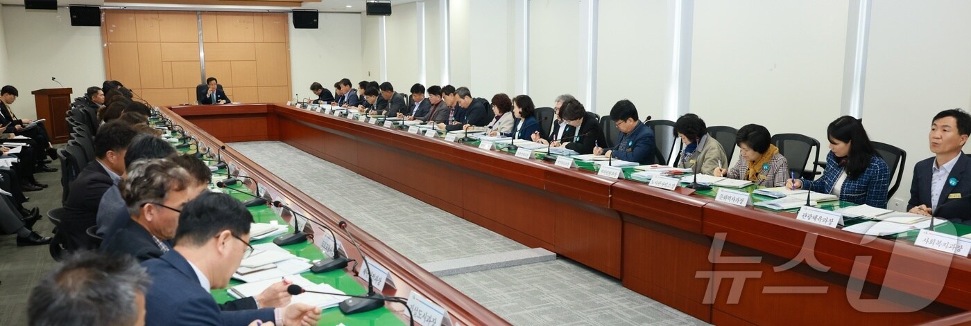 완주군은 31일 오전 군청 회의실에서 확대간부회의를 개최했다.(완주군 제공. 재판매 및 DB금지)2025.3.31/뉴스1