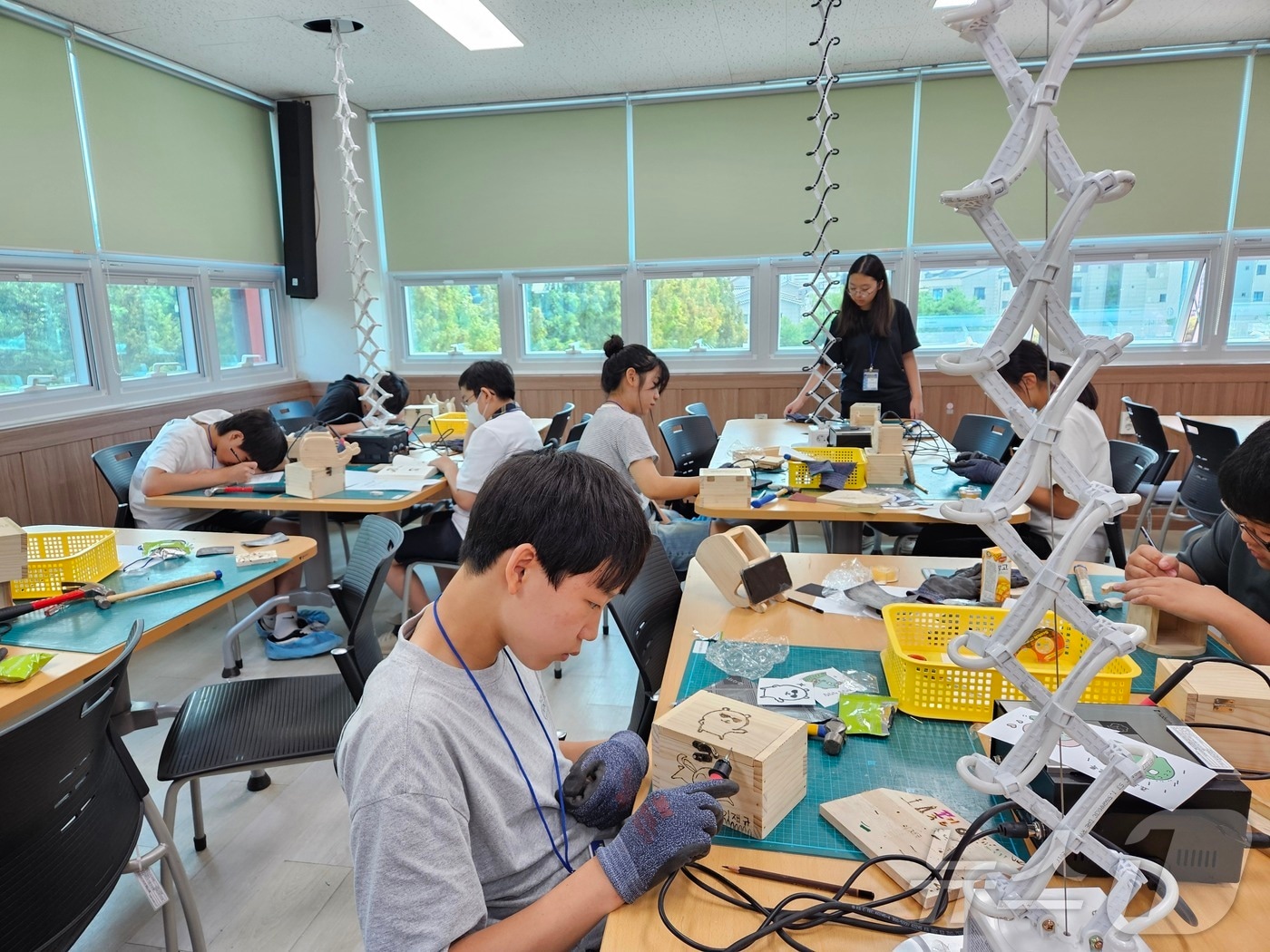 아산발명교육센터가 창의융합형 인재를 양성하고 있다. (충남교육청 제공. 재판매 및 DB금지)/뉴스1