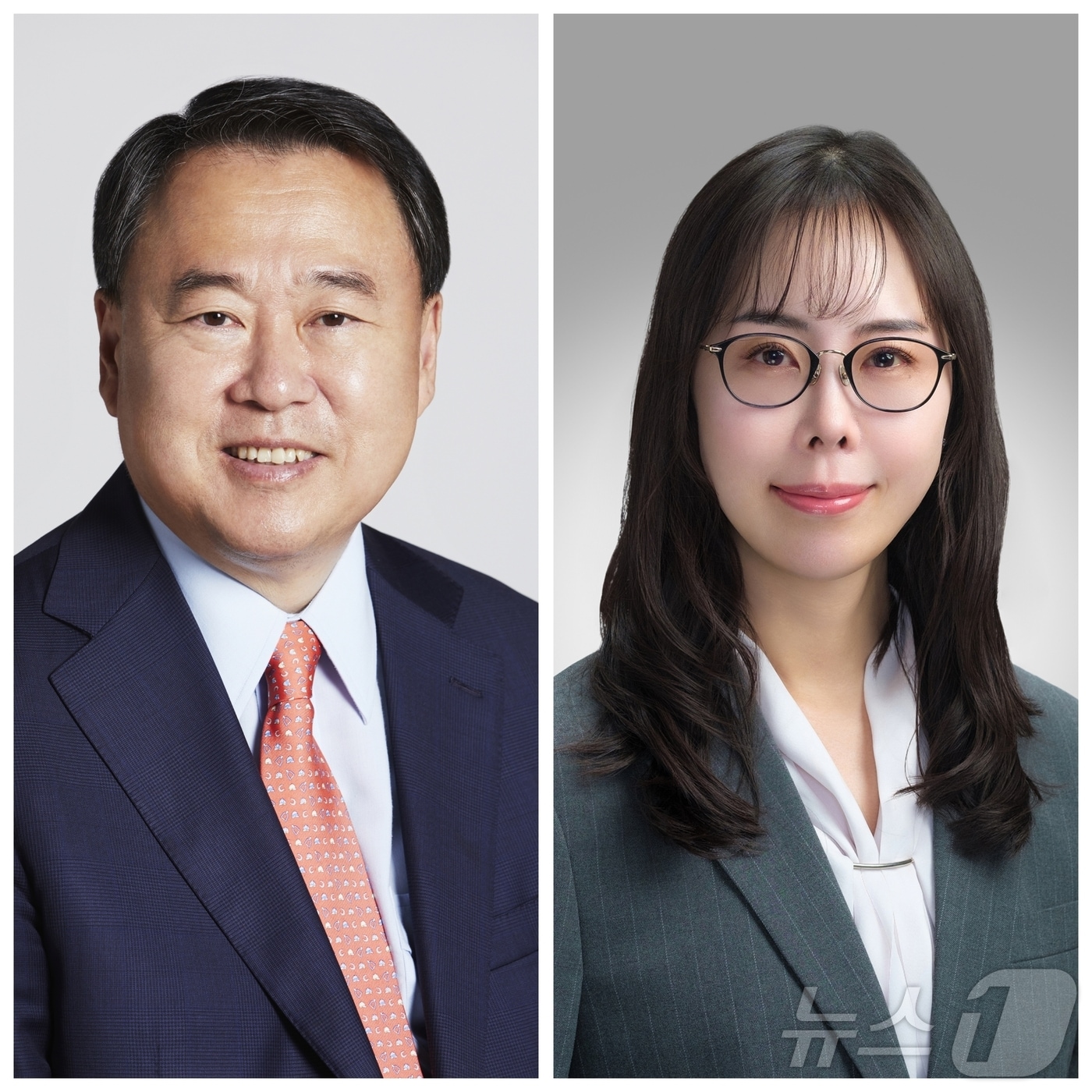 신한금융지주 새 사외이사 후보로 추천된 양인집 어니컴 회장과 전묘상 일본 공인회계사.(신한금융지주 제공)