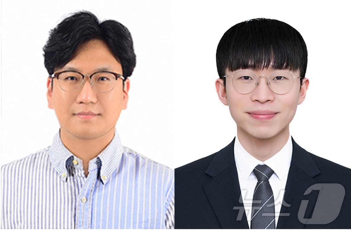 포스텍(포항공대) 친환경소재대학원 신소재공학과와 삼성 SDI, 미국 노스웨스턴대, 중앙대 공동연구팀이 전기차 배터리의 수명과 에너지 밀도를 획기적으로 높일 수 있는 기술을 개발했다고 5일 밝혔다. 포스텍 박규형 교수(왼쪽)와 박사과정 임종헌 씨. (포스텍 제공, 재판매 및 DB 금지) 2025.3.5/뉴스1