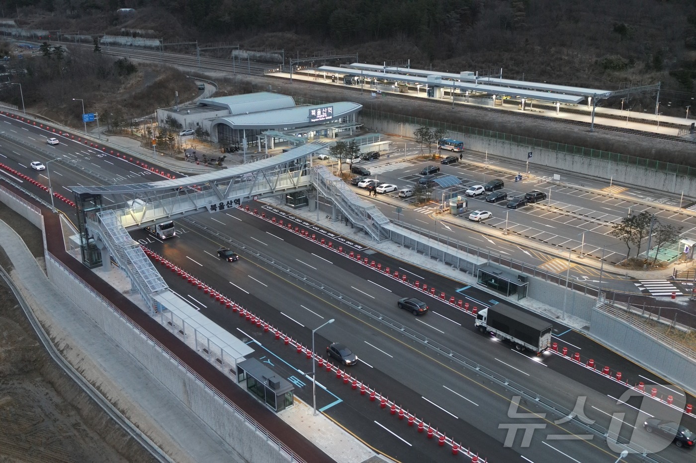 드론으로 촬영한 북울산역 전경.(울산시 제공. 재판매 및 DB 금지) /뉴스1